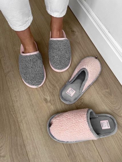 Хатні тапочки 584778 Сірі рожеві 36-37 38-39 40