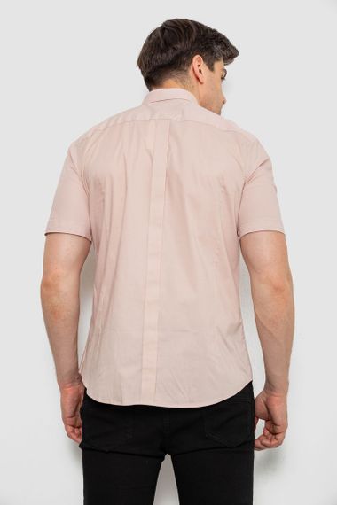 Рубашка мужская однотонная, цвет бежевый, 214R6917 | Зображення 3