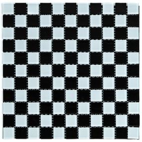 Мозаика из декоративного стекла 298х298х4,5мм Шахматка SW-00002366