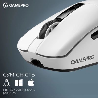 Мышка GamePro Asgard Thor Wireless/Bluetooth/USB White (GM023W) | Зображення 6