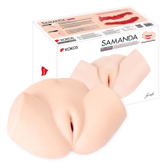 Мастурбатор-півторс Kokos Samanda, два входи: вагіна і попка | Зображення 5