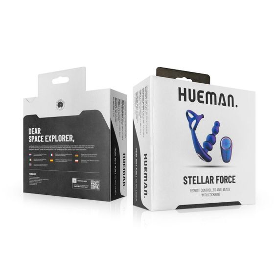 Анальний вібратор з ерекційним кільцем Hueman - Stellar Force Anal Beads with Cockring Sex Aura | Зображення 7