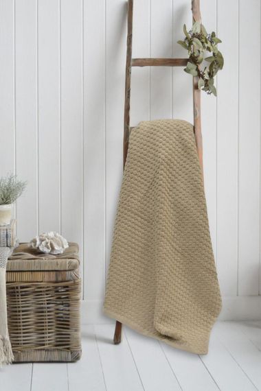 Полотенце махровое SB-3 Kayra 70x140 см. бежевый