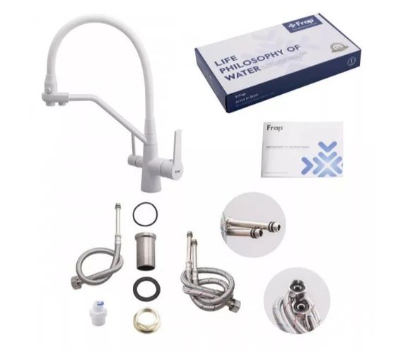 Змішувач для кухні Frap з виходом для питної води F4374-8 | Зображення 1