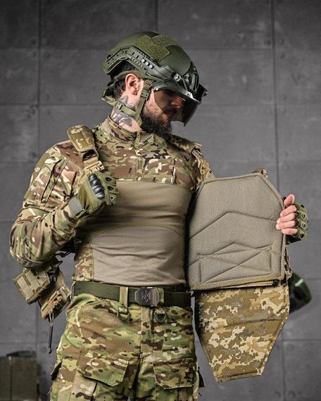 Плитоноска 4 швидких скидання з напашником Cordura піксель ДЛ63965 | Зображення 3