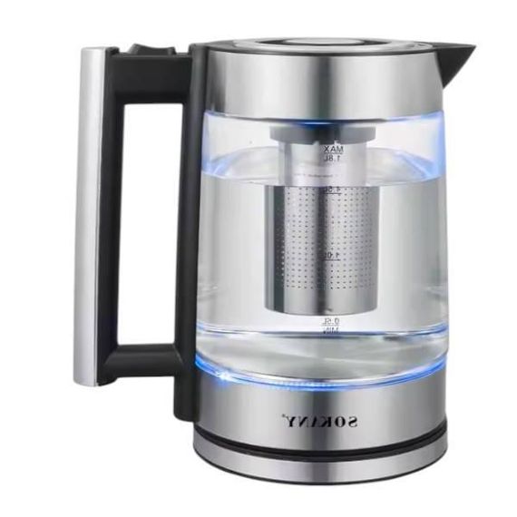 Электрочайник стеклянный 1,8л 1800Вт Sokany SK-09062