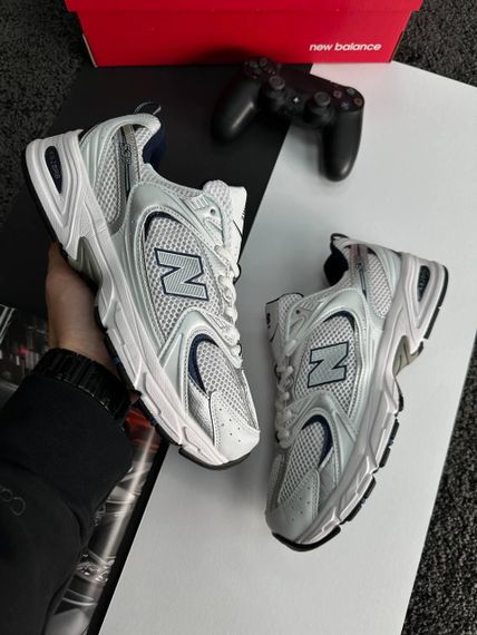 Чоловічі кросівки N@w B@lance 530 Silver Navy White Premium , В'єтнам , весна / літо / осінь | Зображення 4