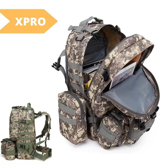 Тактичний військовий рюкзак XPRO 4 в 1 Камуфляж (GR-169_885) | Зображення 1