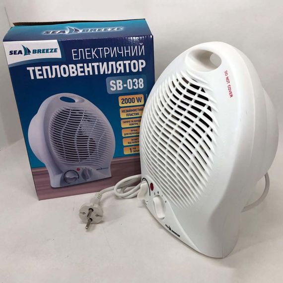 Настольный обогреватель для дома SeaBreeze SB-038 2000 Вт, Тепловентилятор дуйка портативный DL-79 | Зображення 6