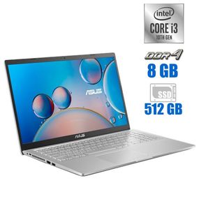 Ультрабук Asus X515J / 15.6" (1920x1080) IPS / Intel Core i3-1005G1 (2 (4) ядра по 1.2 - 3.4 GHz) / 8 GB DDR4 / 512 GB SSD / Intel UHD Graphics / WebCam б/у