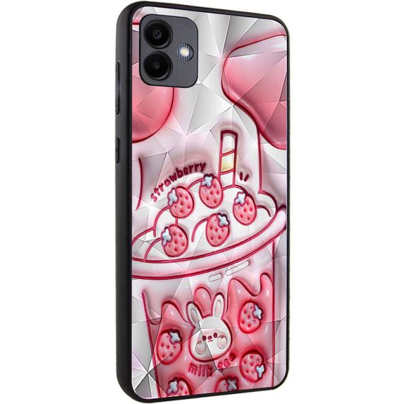 TPU+PC чохол Prisma Fluffie для Samsung Galaxy A05 Strawberry