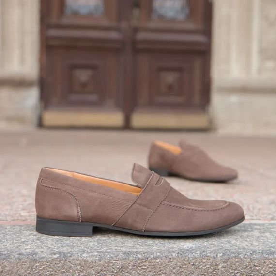 Пісочно-коричневі чоловічі лофери 41 розмір | Зображення 6