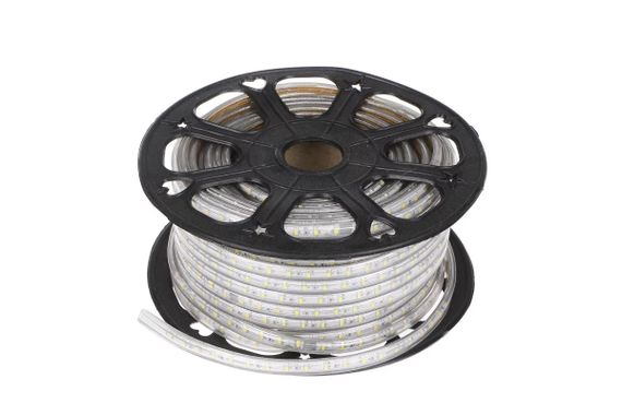 Светодиодная лента влагозащищенная холодный оттенок 220V 3.8W 5730 CW BROWN IP67 1m (BY-033/60) | Зображення 4