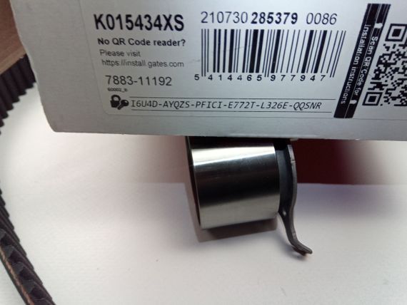 Ремінь ГРМ +ролик Matiz 0.8, GATES (K015434XS) | Зображення 1