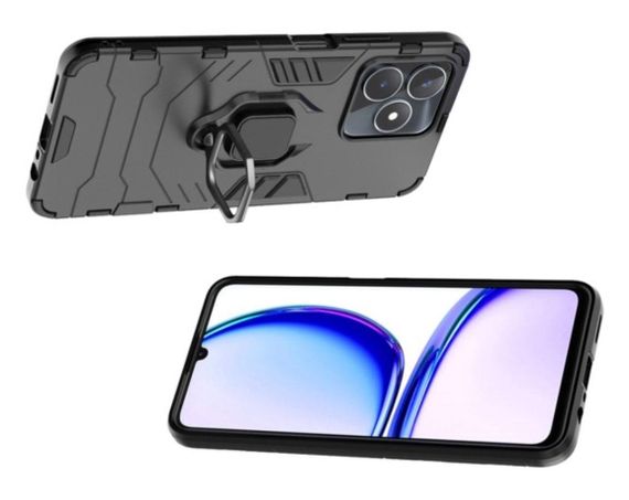 Чехол бампер Primolux Ring Armor для Realme C53 / Realme C51 - Black | Зображення 1