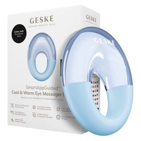 Массажер для глаз GESKE Cool&Warm Eye Massager 7в1 starlight, Голубой