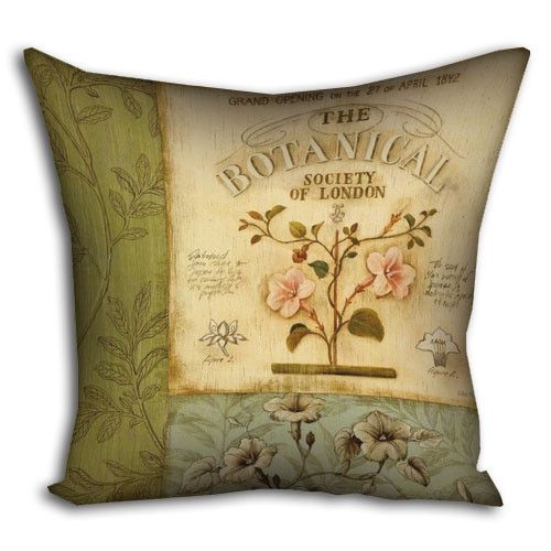 Подушка габардинова з принтом Botanical 30x30 (3P_PW049)