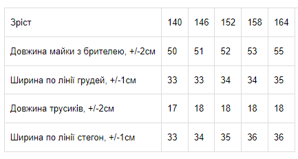 Комплект для дівчинки підлітковий (топ+труси) Носи своє 170 Молочний (p-8517-164770) | Зображення 2