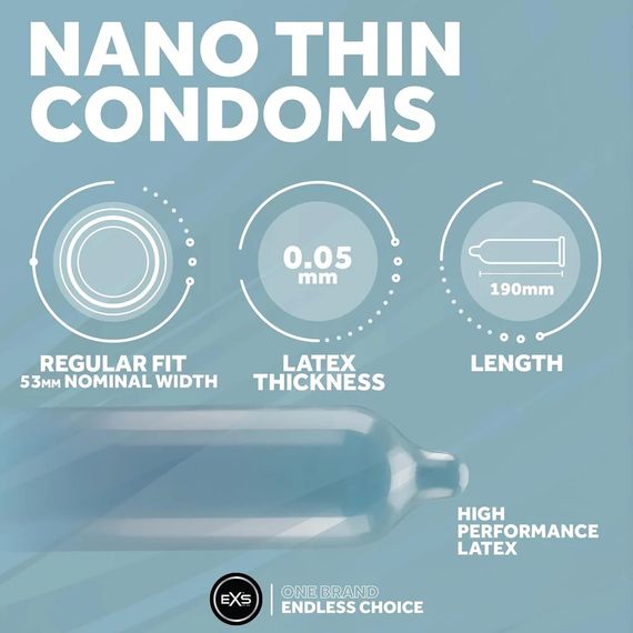 Презерватив - EXS Nano Thin Condom, 1 шт. | Зображення 4