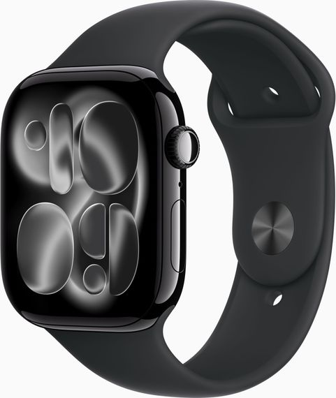 Смарт-годинник Apple Watch Series 11 GPS 46mm Jet Black Alu. Case w. Black S. Band - M/L (MEUX4) | Зображення 1