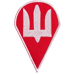 Шеврон IDEIA 87305 Україна 6,3*9,8  Габардин Червоний