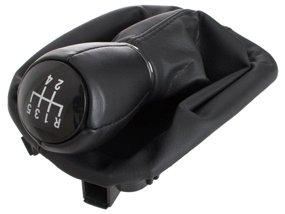 Seat Toledo II 98-06 ручка перемикання передач чорна + чохол з рамкою 5 передач, Сеат Толедо 2