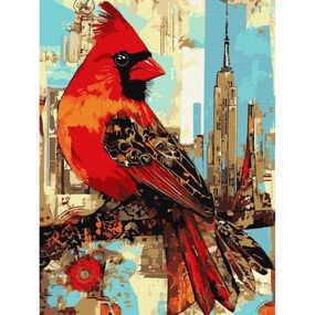 Картина по номерам "Городская птичка" ©art_selena_ua KHO6732, 30х40 см