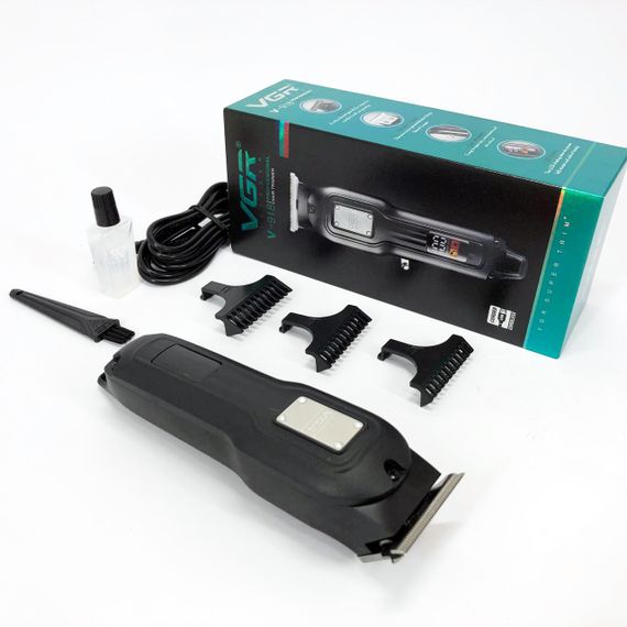 Многофункциональная аккумуляторная машинка для стрижки VGR V-918, Водонепроницаемый триммер для стрижки GU-58 | Зображення 1