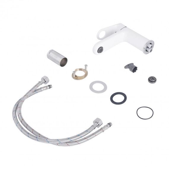 Смеситель для раковины Qtap Jay QTJAY270CRW45551 Chrome/White | Зображення 3