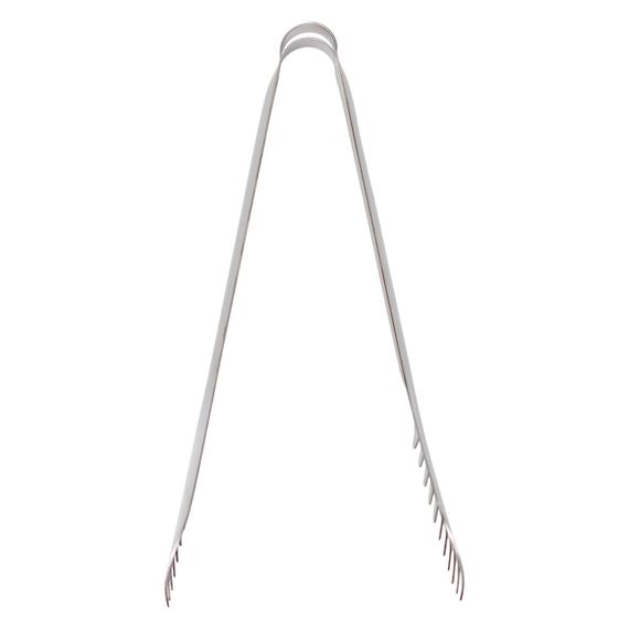 Щипці кухонні металеві 23×4 (см) кулінарні щипці для м'яса, риби, гриля кухарські щипці Сріблястий HP-8-65 | Зображення 3