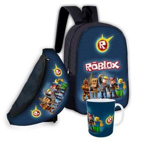 Набор детский Роблокс"Roblox" рюкзак 36х27см сумка-бананка,кружка с принтом для мальчика (01576)