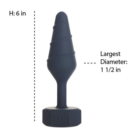 Анальна пробка Lux Active Twist Plug Large Blue Sex Aura | Зображення 3
