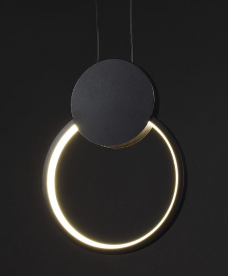 Люстра світлодіодна підвісна LED світильник для квартири на стелю лед 27132 Чорний 30-200х20х10 см. | Зображення 2