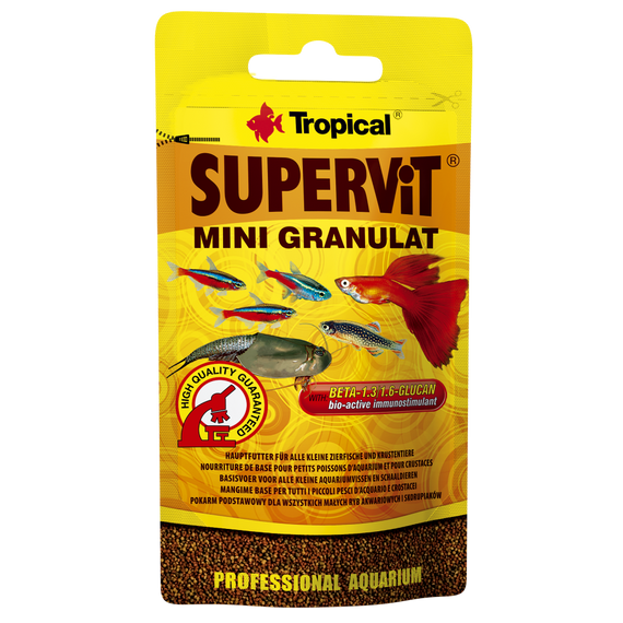 Корм Tropical Supervit Mini Granulat для акваріумних риб гранули 10 г