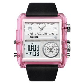 Чоловічий годинник Skmei 2020PK Pink-Transparent