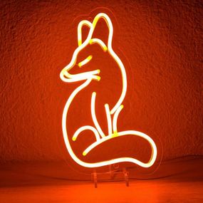 Неоновый светильник Лис 190х320мм acr-n000118