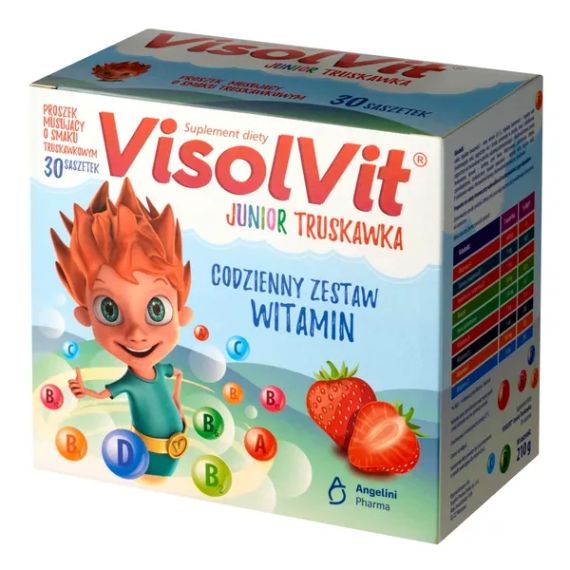 Visolvit Junior Полуниця, пакетики з розчинним порошком 30 шт.