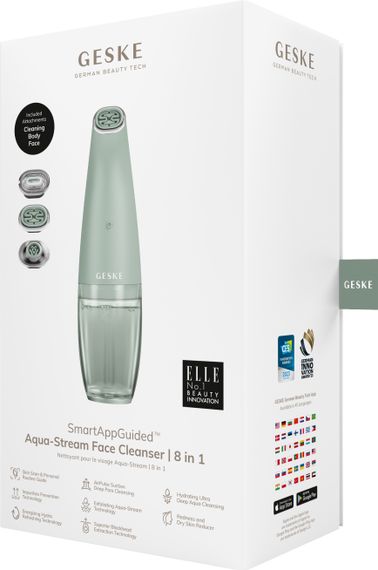 Очищуючий засіб для обличчя GESKE Aqua-Stream Face Cleanser 8в1 green | Зображення 7