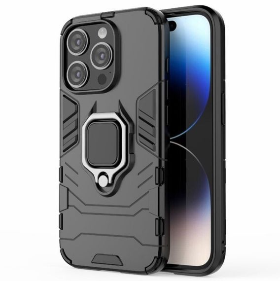 Чохол бампер Primolux Ring Armor для Apple iPhone 14 Pro - Black