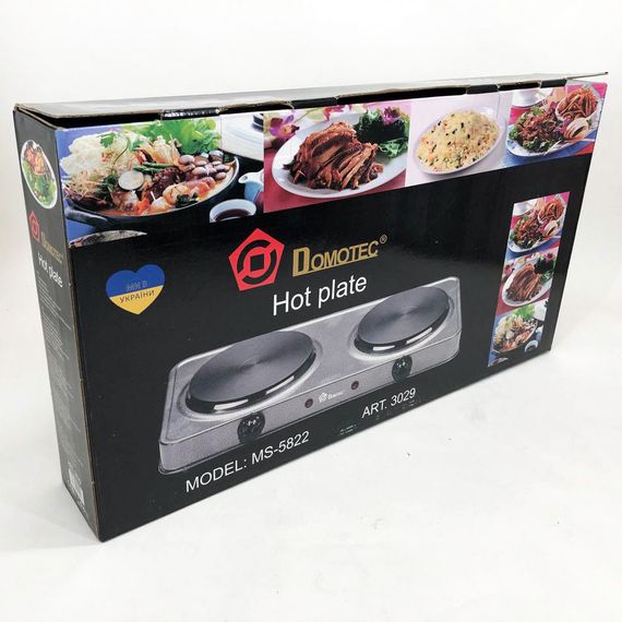 Бытовая электроплитка Domotec MS-5822 / Переносная настольная электроплита / Мощная CB-154 настольная | Зображення 7