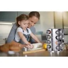 Карусель для специй Spice carousel 16 отсеков. Контейнеры для специй | Зображення 2