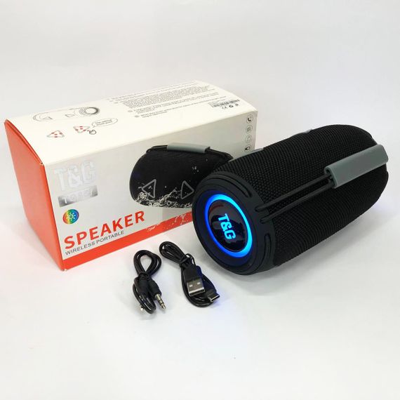 Bluetooth-колонка TG657 з RGB підсвічуванням 1500 mAh. UR-625 Колір: чорний