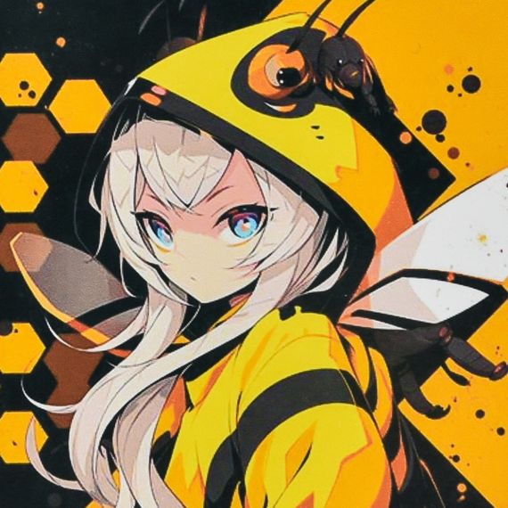 Алмазна мозаїка "Аніме-бджола" HEE16307  30х30 см