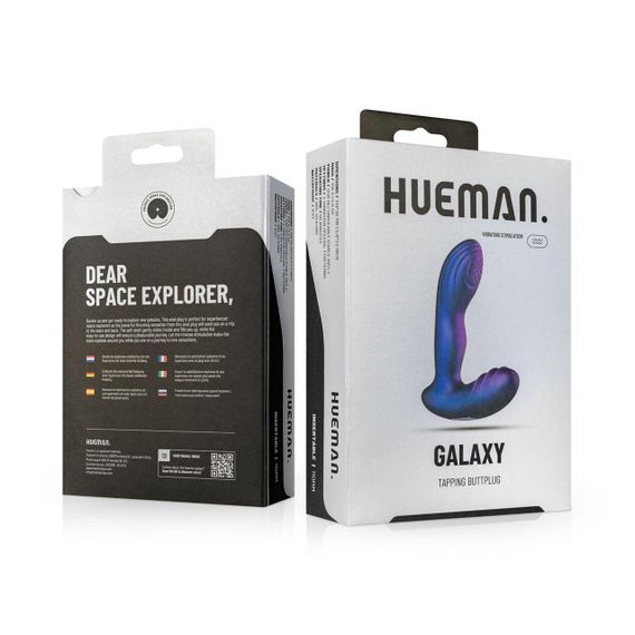 Анальна вібропробка з пульсацією Hueman - Galaxy Tapping Buttplug Sex Aura | Зображення 8