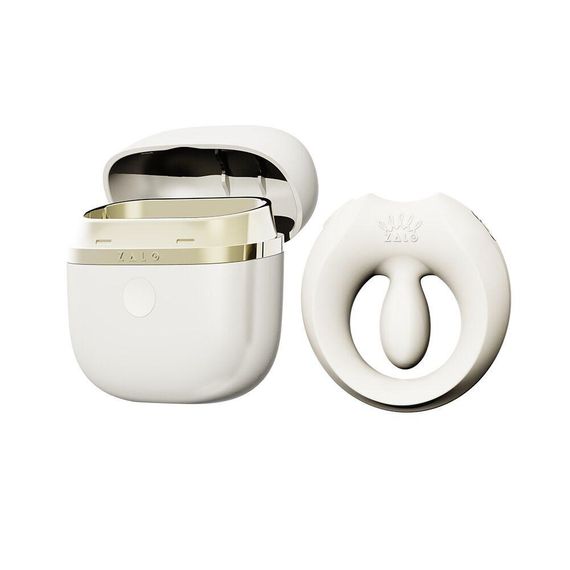 Ерекційне смарт-віброкільце Zalo Apis Ivory White, до 4 годин роботи, зарядний кейс Sex Aura | Зображення 4
