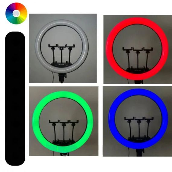 Кільцева лампа RGB 26 см з тримачем для телефону XPRO MJ45 (234565637_765) | Зображення 7