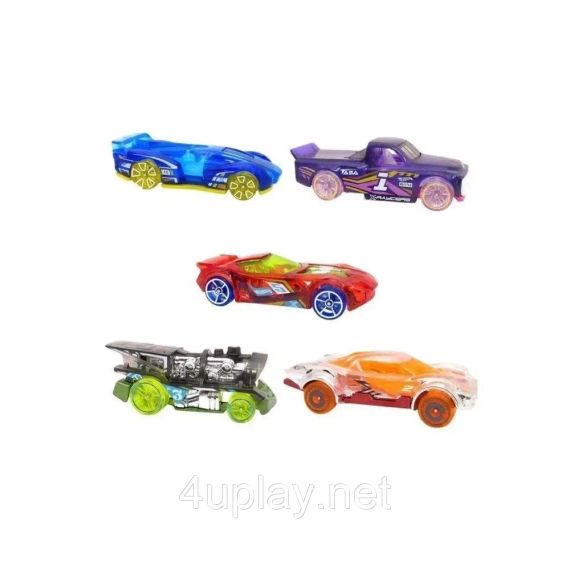 Hot Wheels X-Raycers Хот Вилс Прозрачные гонщики Подарочный набор из 5-ти машинок | Зображення 3