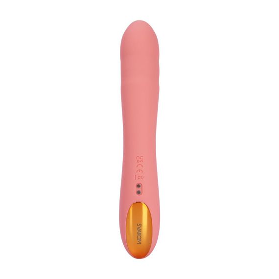 Смарт-вібратор з пульсацією Svakom Ava Neo Peach Pink, 15 режимів роботи, водонепроникний | Зображення 4