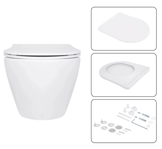 Набір Qtap Nest 4 в 1 підвісний унітаз Jay Ultra Quiet 520x360x320 + комплект інсталяції QT07335175W48186 | Зображення 2