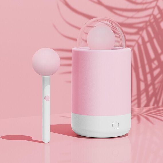 Вібратор-цукерка на паличці KISSTOY Pink Pop, зарядний кейс-нічник, 10 режимів вібрації sexstyle | Зображення 5
